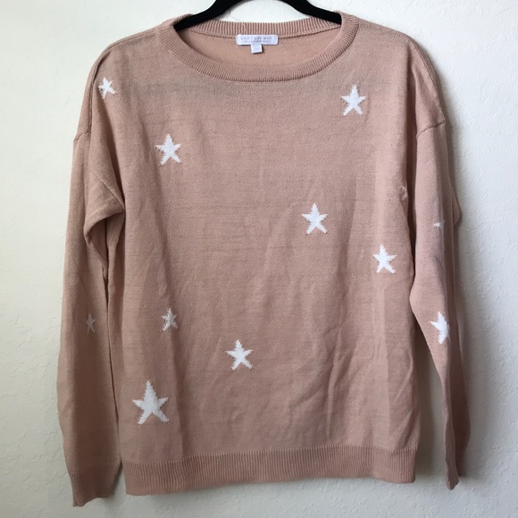 Light pink star sweater - Picture 1 of 4